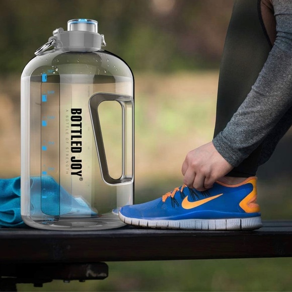 BOTTLED JOY 1 Gallon Water Bottle, BPA Free Large Water Bottle - Picture 4 of 5